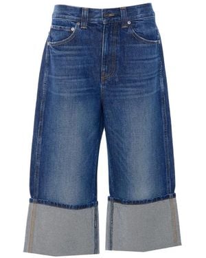 KHAITE Boyle Cuffed Jeans - Blue