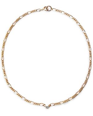 NORMA JEWELLERY Aquamarine Round Necklace - White