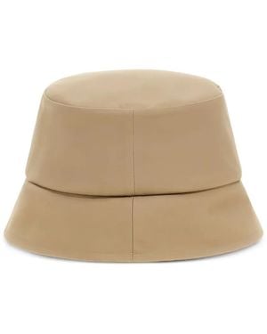 Roberto Cavalli Embroidered-Logo Bucket Hat - Natural