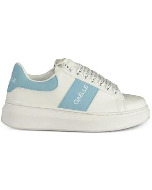 Gaelle Paris Lace-Up Trainers - Blue