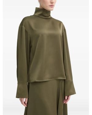 Day Birger et Mikkelsen High-Neck Blouse - Green