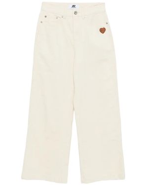 Chocoolate Broek Met Logopatch - Wit