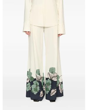 Clea Este Floral Pants - White