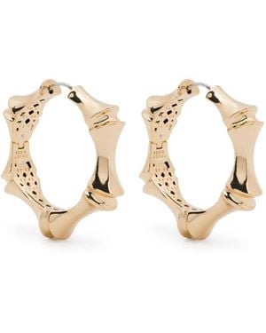 Eddie Borgo Largu Bambu Hoop Earrings - Metallic