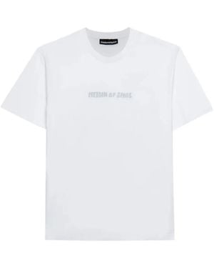 FREEDOM OF SPACE Graphic-Print T-Shirt - White