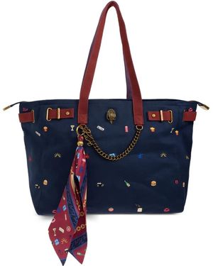 Kurt Geiger Bolso Shopper Solane Bordado - Azul