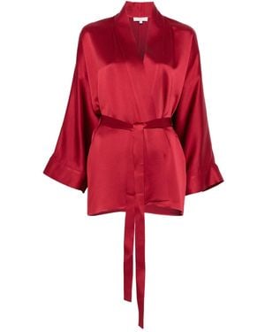 Antonelli Belted Wrap Jacket - Red