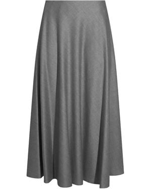 Tagliatore A-Line Maxi Skirt - Grey