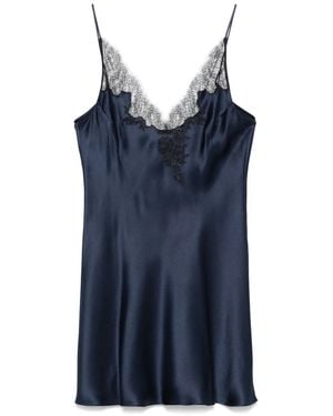 Carine Gilson Camisole-Kleid Aus Seidensatin - Blau