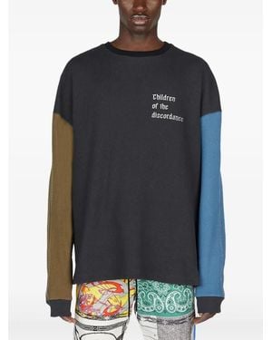 Children of the discordance Colour-Block Sweatshirt - Blue