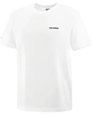 Salomon Logo Crew Neck T-Shirt - White