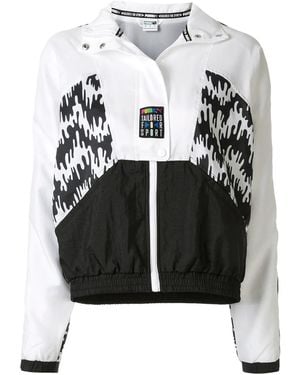PUMA Abstract Print Windbreaker - Black