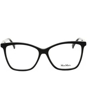 Max Mara Eyewear Rectangle-Frame Glasses - Black