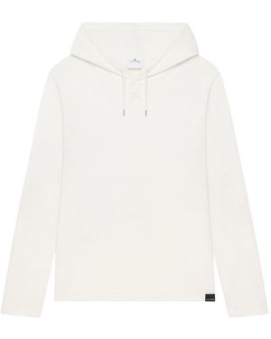 Courreges Asymmetric Long-Sleeve Hoodie - White