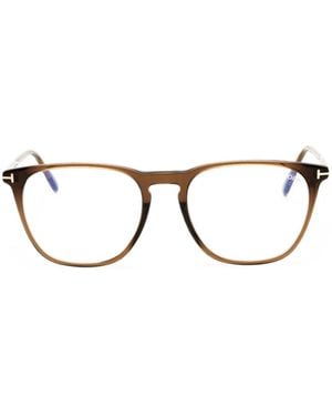 Tom Ford Rectangle-Frame Glasses - Black