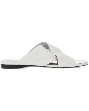Paris Texas Maria Crossover-Strap Sandals - White