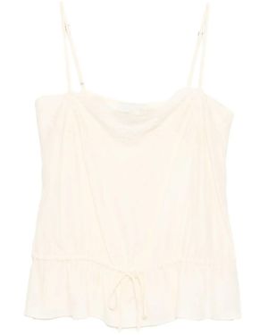 Reformation Top sin mangas Silvia - Neutro
