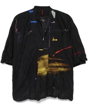 Daniela Gregis Blouse À Imprimé Graphique - Noir