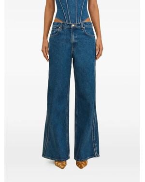 Cult Gaia Seam Detail Flared Jeans - Blue