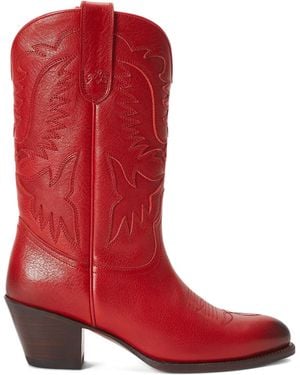 Polo Ralph Lauren Stivali Cowboy - Rosso