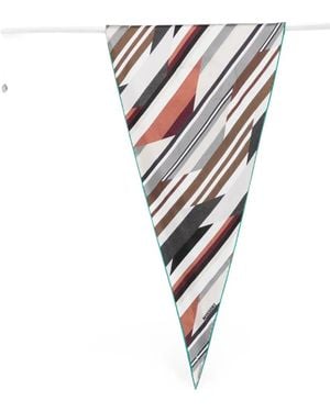 Missoni Geometric-Print Scarf - White