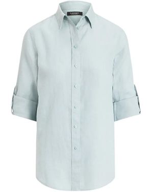 Ralph Lauren Roll-Tab Sleeve Shirt - Blue