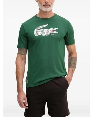 Lacoste Logo-Print T-Shirt - Green