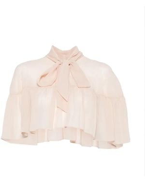 Max Mara Negozi Cape Shirt - Natural