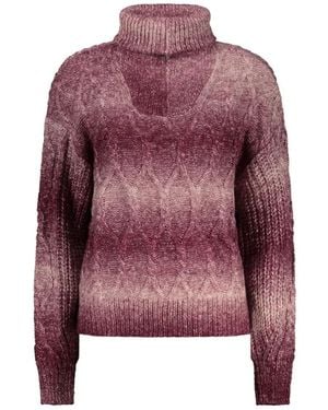 Desigual Cable-Knit Viola Sweater - Red