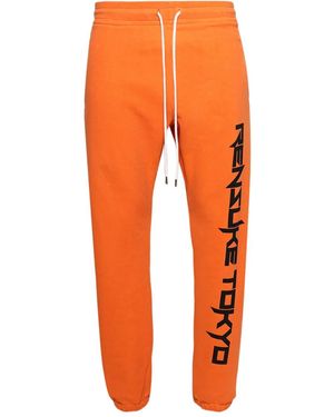 Rensuke Tokyo Jogginghose mit Logo-Print - Orange