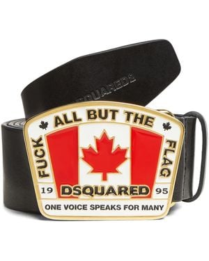 DSquared² Leather Belt - Red
