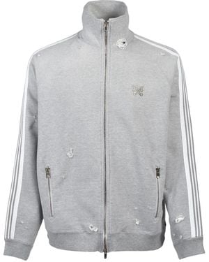 Needles Chaqueta De Chándal Con Efecto Dañado De Algodón - Gris