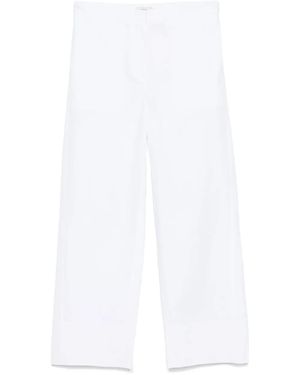 TOTEME Pantalones con costuras retorcidas - Blanco