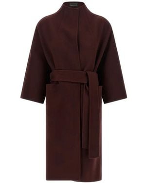 Gianluca Capannolo Jane Funnel-Neck Coat - Red