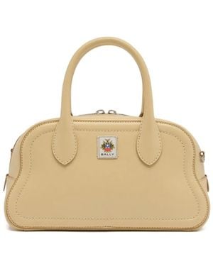 Bally Unda Grained-Leather Tote Bag - Natural