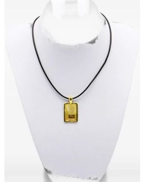 Ellery Scorpio Rectangular-Pendant Necklace - White