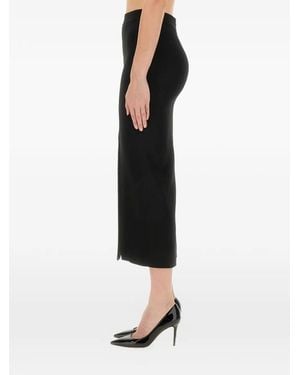 Moschino Fringe Slit Skirt - White