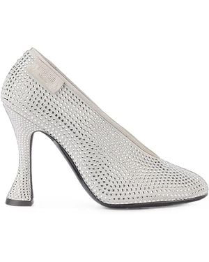 Moschino Duck Pump Cenerentola Court Shoes - White