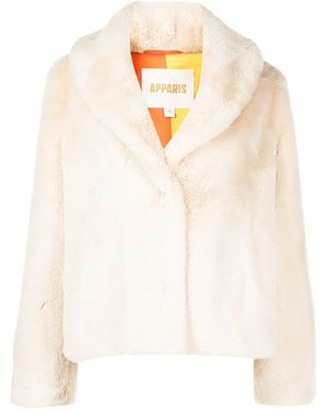 Apparis Jacke aus Faux Fur - Weiß