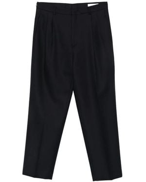 BE ABLE Pantalon Fuselé À Design Plissé - Black