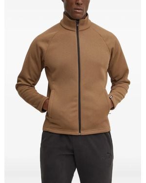 Colmar Zip ribbed ski sweatshirt - Marrón
