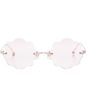 Megane and Me Flower-shaped Sunglasses - Pink