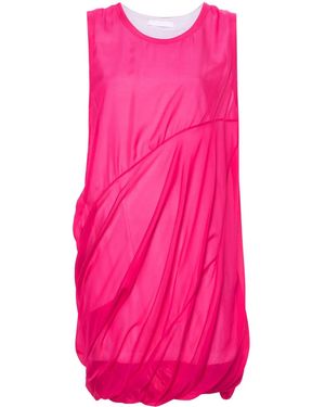 Helmut Lang Vestido corto de seda - Rosa