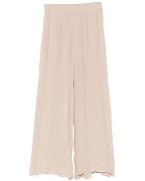 Alysi Embroidered Pants - Natural