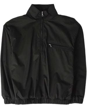 Rier Half-Zip Hooded Jacket - Black