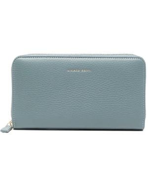 Liviana Conti Leather Wallet - Blue