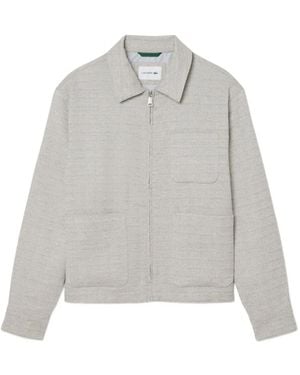Lacoste Veste À Fermeture Zippée - Grey