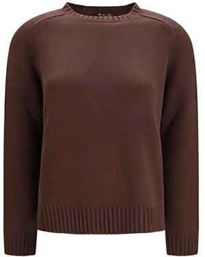Loro Piana Cashmere Raglan-Sleeve Sweater - Brown