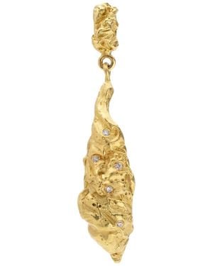 Elhanati 18Kt Rock Diamond Earring - Metallic