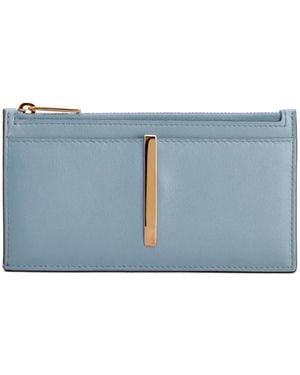 Tod's Zip-Detail Card Holder - Blue